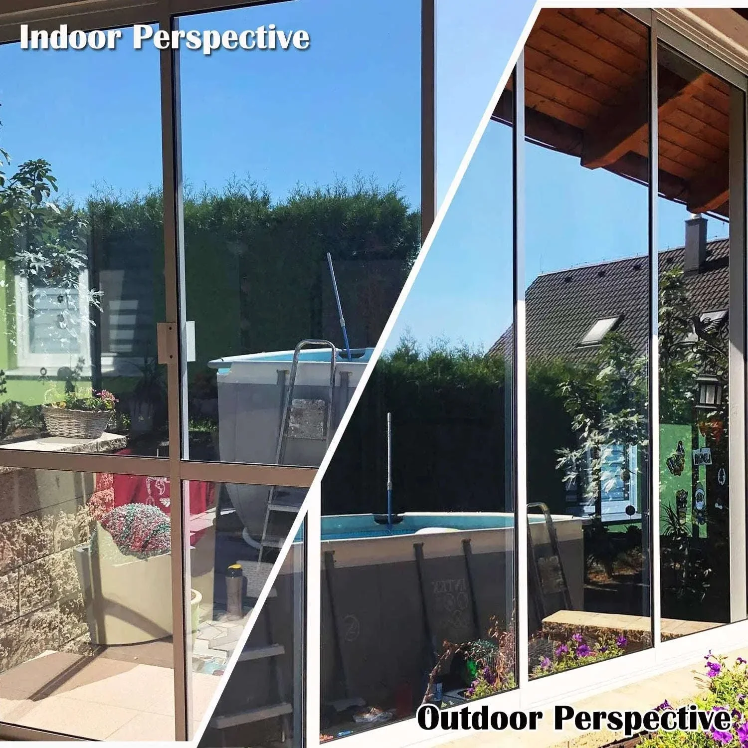 One Way Window Film Mirror Effect Tint for Daytime Privacy - Image 4