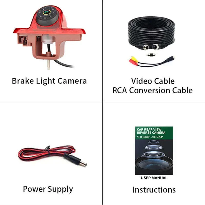 1080P AHD Reverse Camera Brake Light for Trafic Vivaro Combo - Image 6