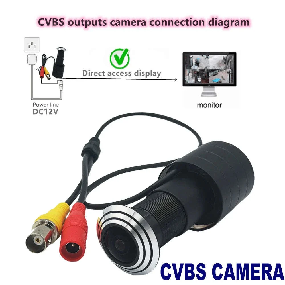 AHD Door Camera Kit with 1080p Fisheye Peephole Monitor - Image 20