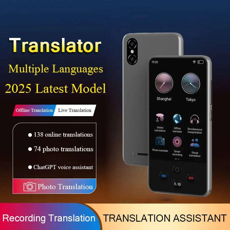 AI Language Translator Device with Real-Time Voice & Photo Translation