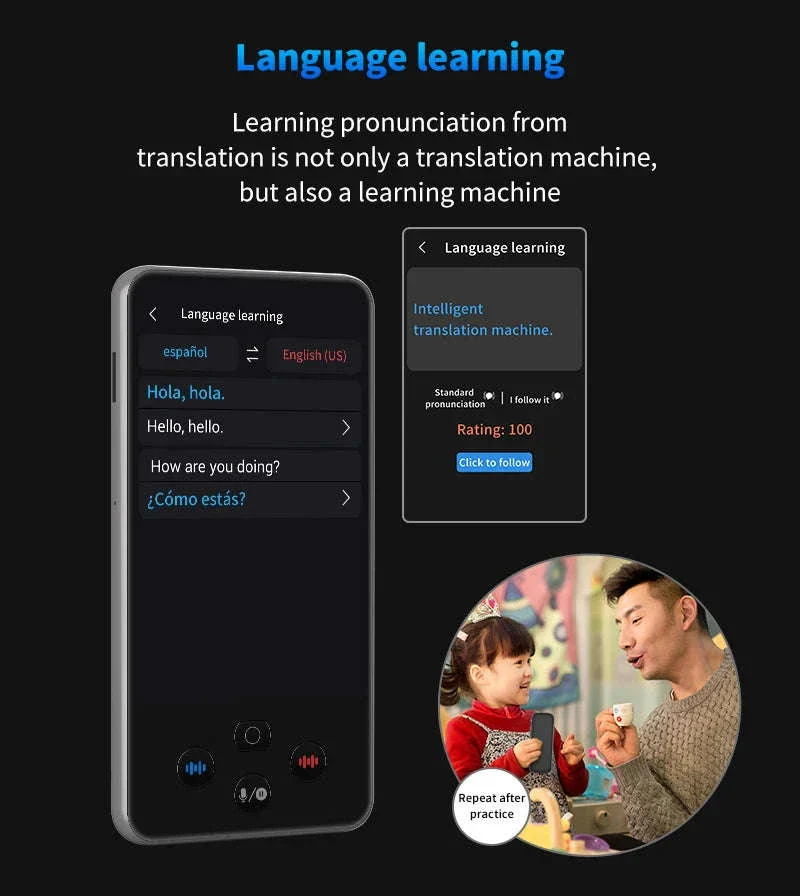 AI Language Translator Device with Real-Time Voice & Photo Translation - Image 17