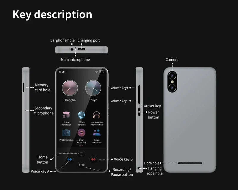 AI Language Translator Device with Real-Time Voice & Photo Translation - Image 26