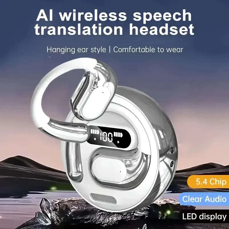AI Real-Time Translation Earbuds with 100+ Languages & LED Display - Image 3