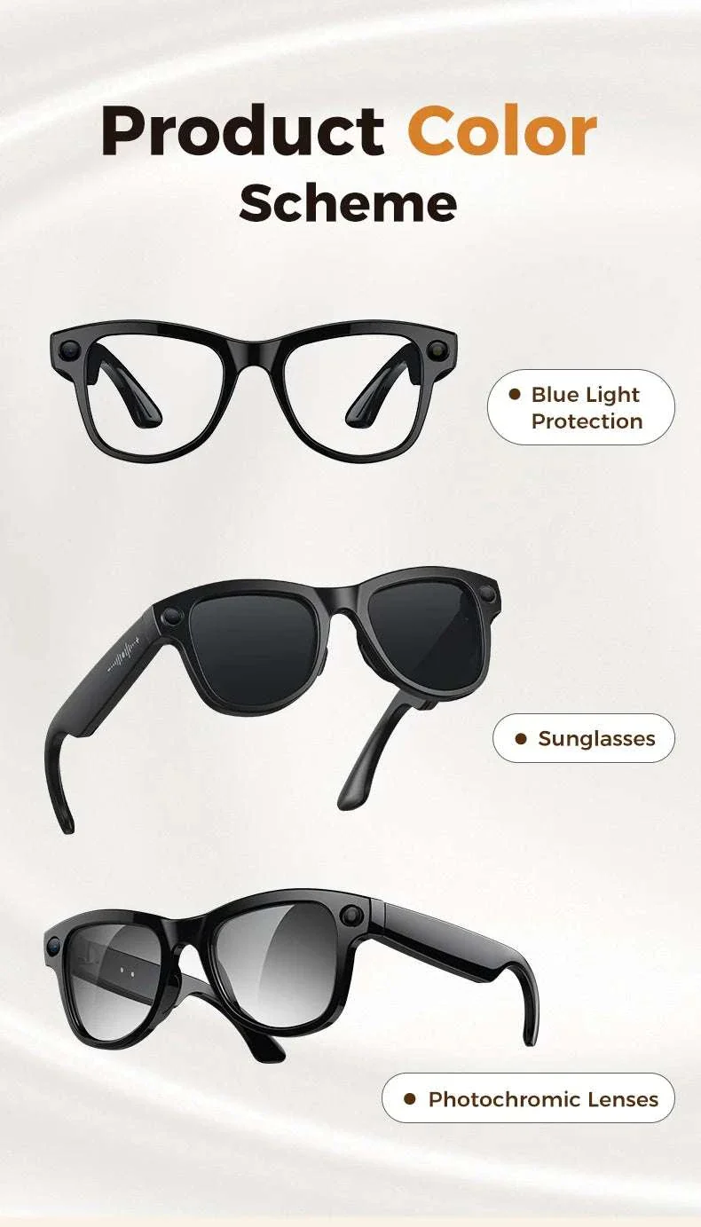 AI Smart Glasses with Camera, Translation & Bluetooth Audio - Image 25