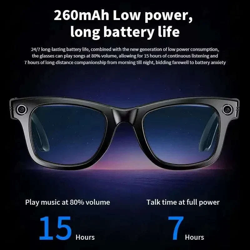 AI Smart Glasses with Camera, Translation, Bluetooth Calls & Video - Image 3