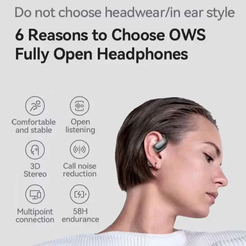 MINISO X28 AI Translator Earphones with Open-Ear Comfort - Image 6