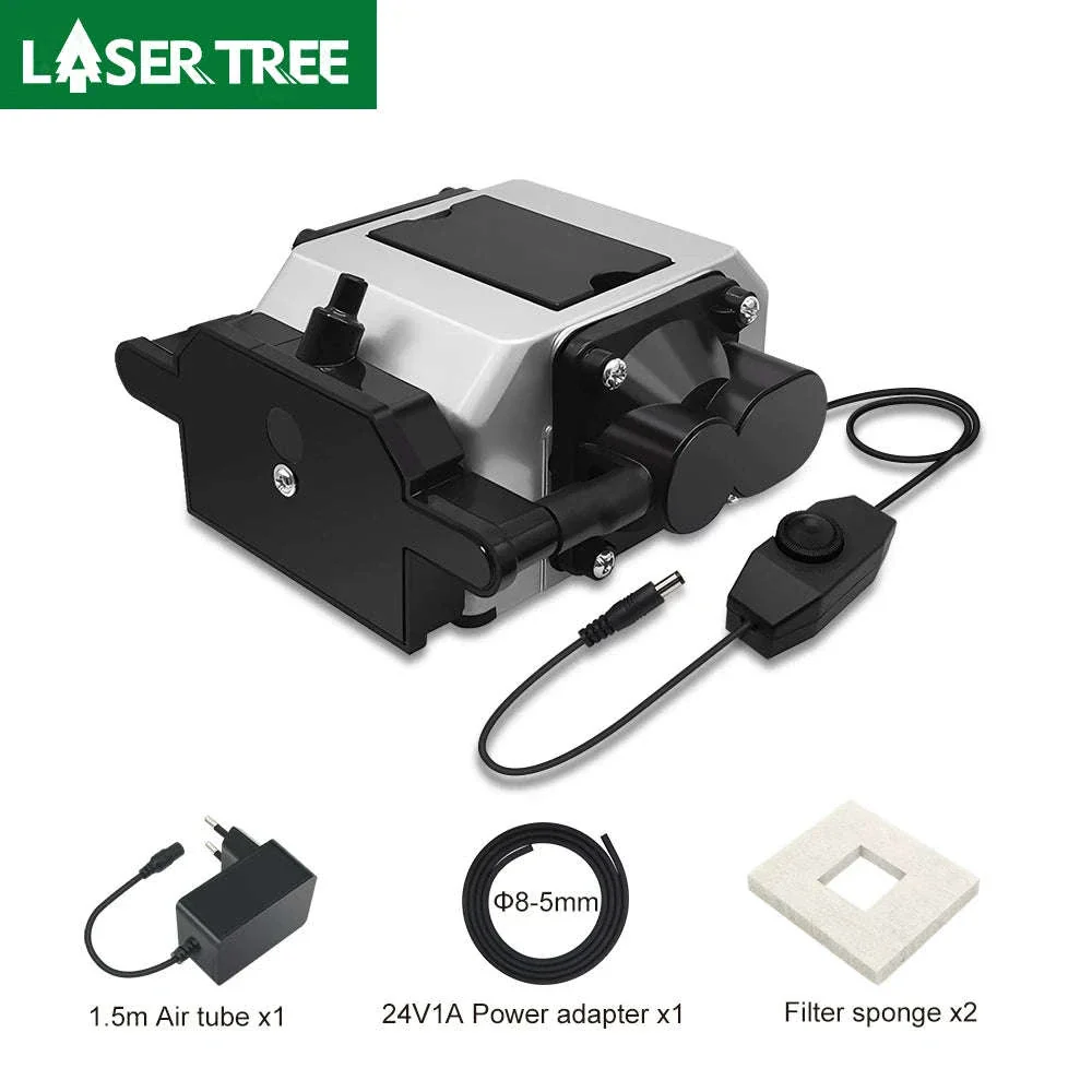 Air Assist Compressor DC 24V Adjustable 10-30 L/Min for Laser Cutter and Engraver