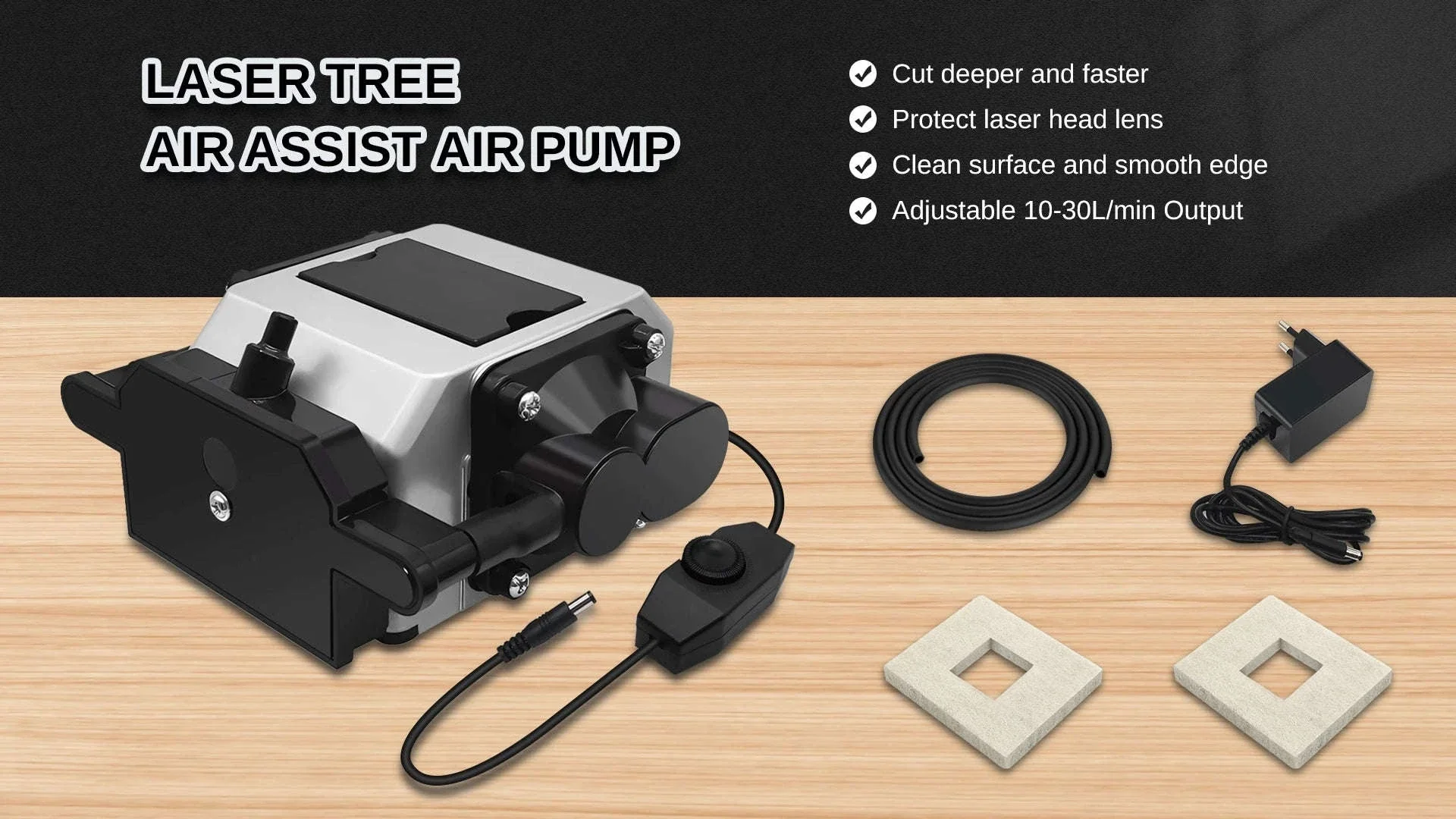 Air Assist Compressor DC 24V Adjustable 10-30 L/Min for Laser Cutter and Engraver - Image 7