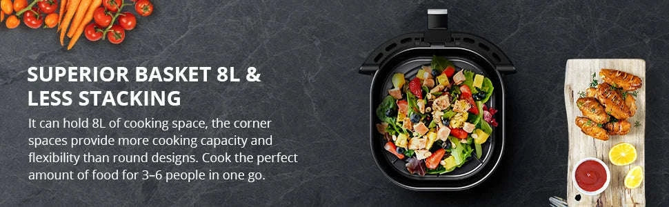 8QT Air Fryer with Viewing Window and Digital Presets - Image 15