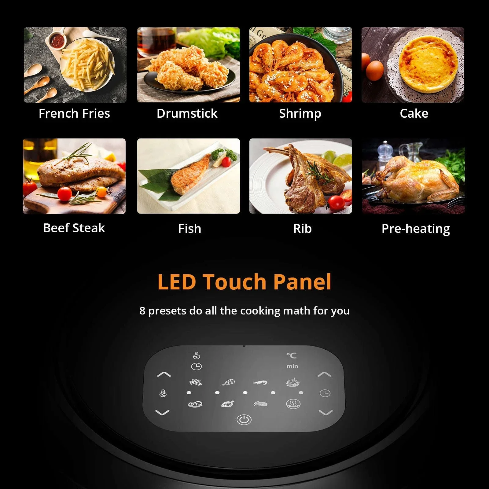 8QT Air Fryer with Viewing Window and Digital Presets - Image 5