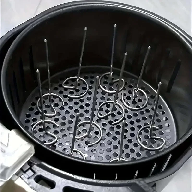 10-Piece Air Fryer Skewer Rack Set for Easy Grilling