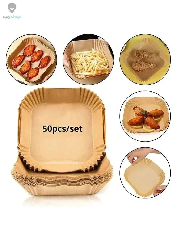 Air Fryer Liners 50-Pack Disposable Non-Stick Paper Liners - Image 24