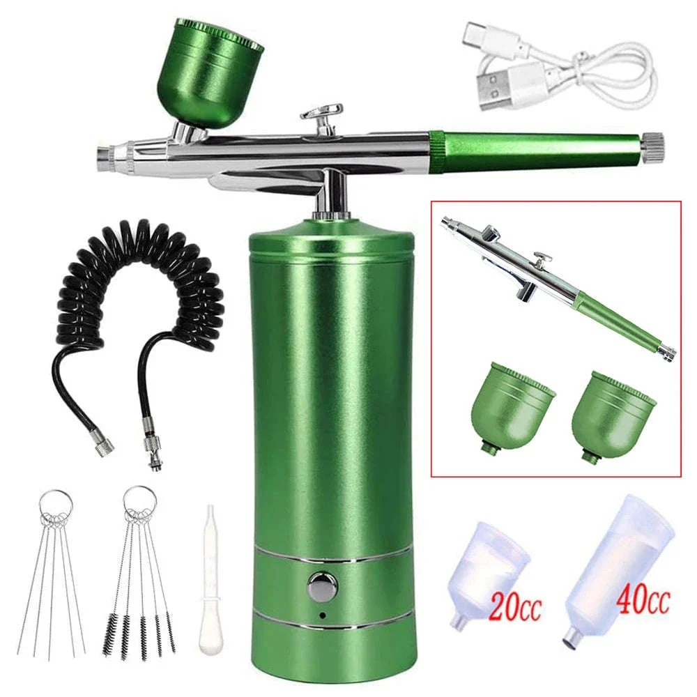Portable Airbrush Nail Art Compressor Kit with 0.3mm Nozzle - Image 10