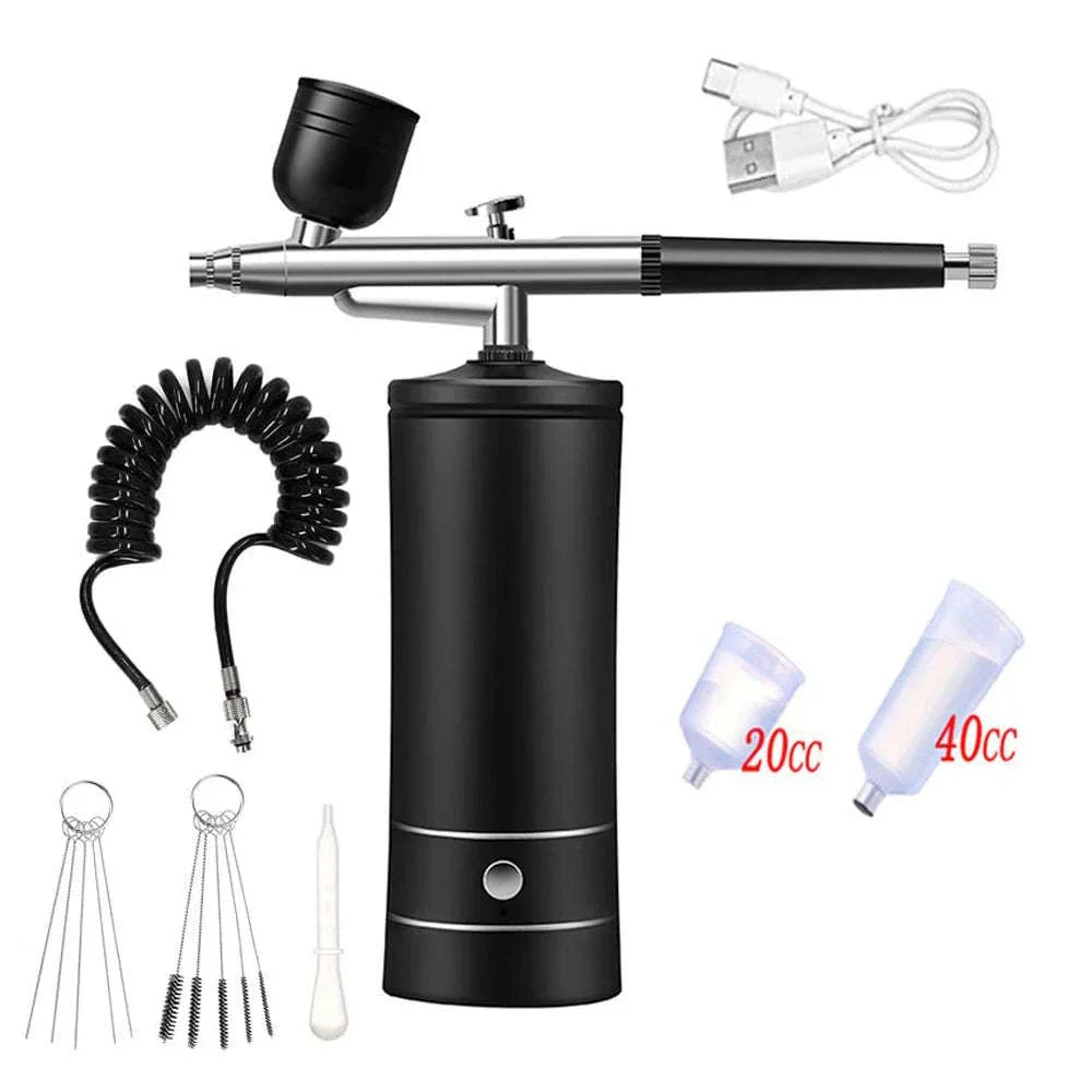 Portable Airbrush Nail Art Compressor Kit with 0.3mm Nozzle - Image 11