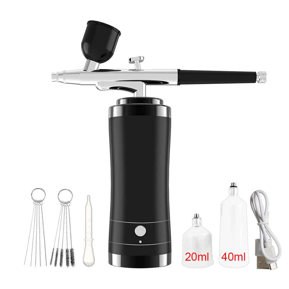 Portable Airbrush Nail Art Compressor for Precision Spray Control - Image 7