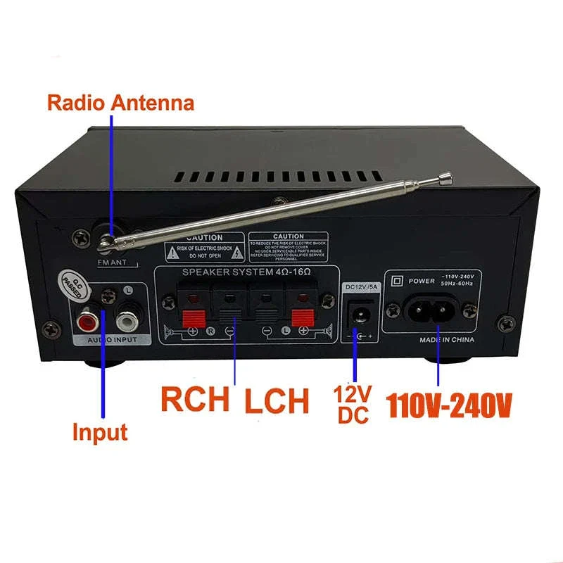 AK45 HiFi Bluetooth Audio Amplifier for Home and Car Sound - Image 3