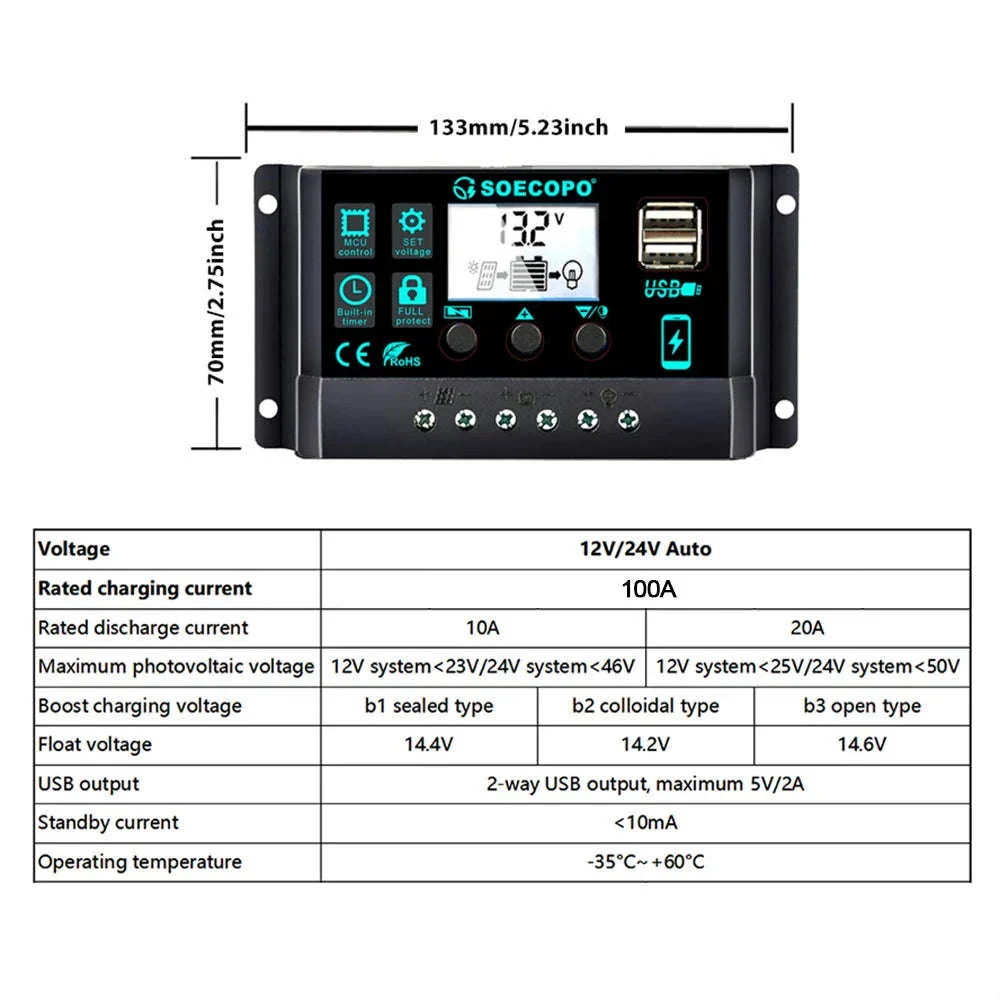 Complete Solar Kit with 800W Pure Sine Inverter & 20W Panel - Image 10