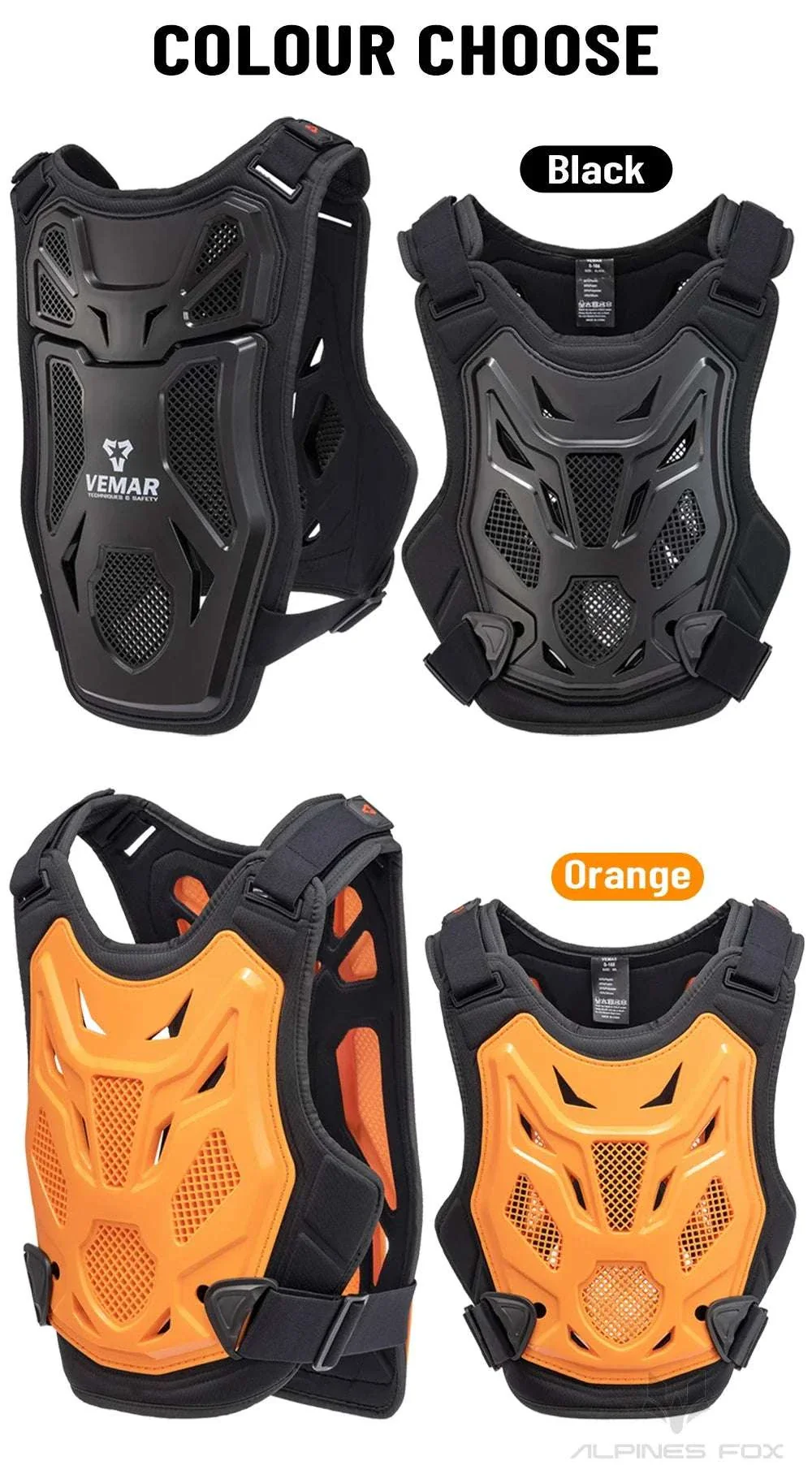 All-Season Motocross Armor Vest Chest & Back Protector Gear - Image 10