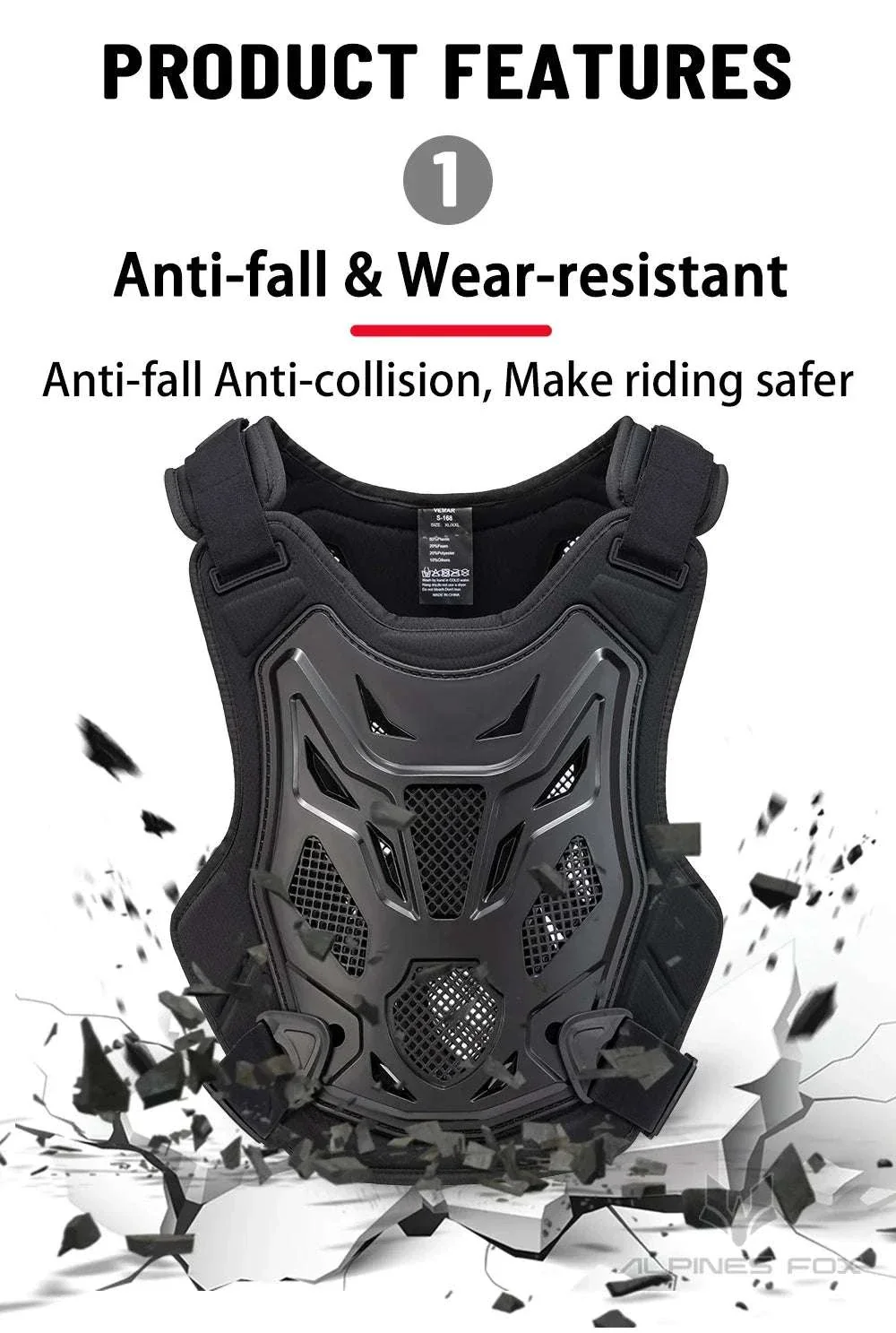 All-Season Motocross Armor Vest Chest & Back Protector Gear - Image 12