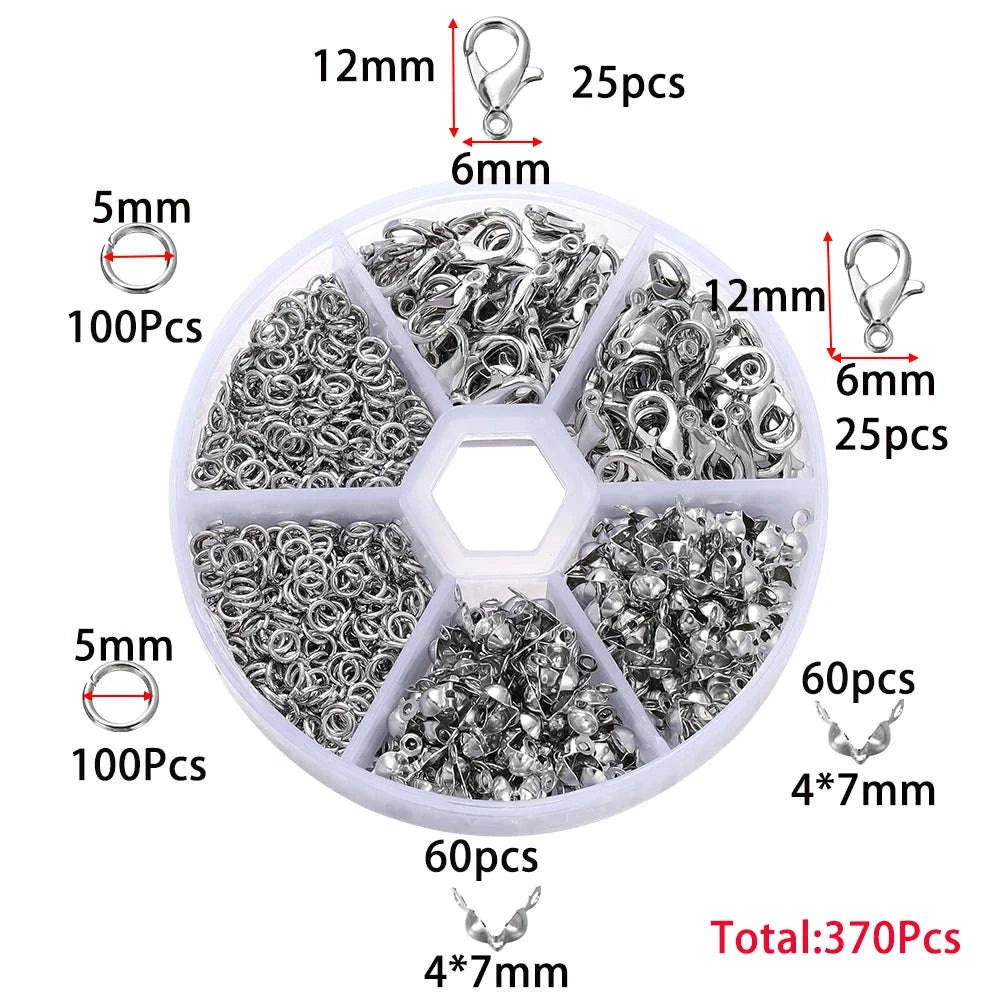 Alloy Jewelry Findings Set for DIY Repairs and Custom Pieces - Image 10