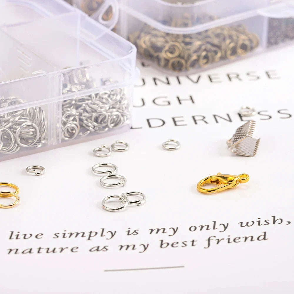 Alloy Jewelry Findings Set for DIY Repairs and Custom Pieces - Image 3