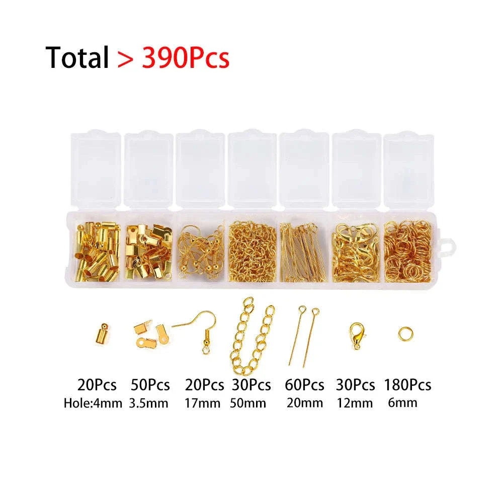 Alloy Jewelry Findings Set for DIY Repairs and Custom Pieces - Image 31