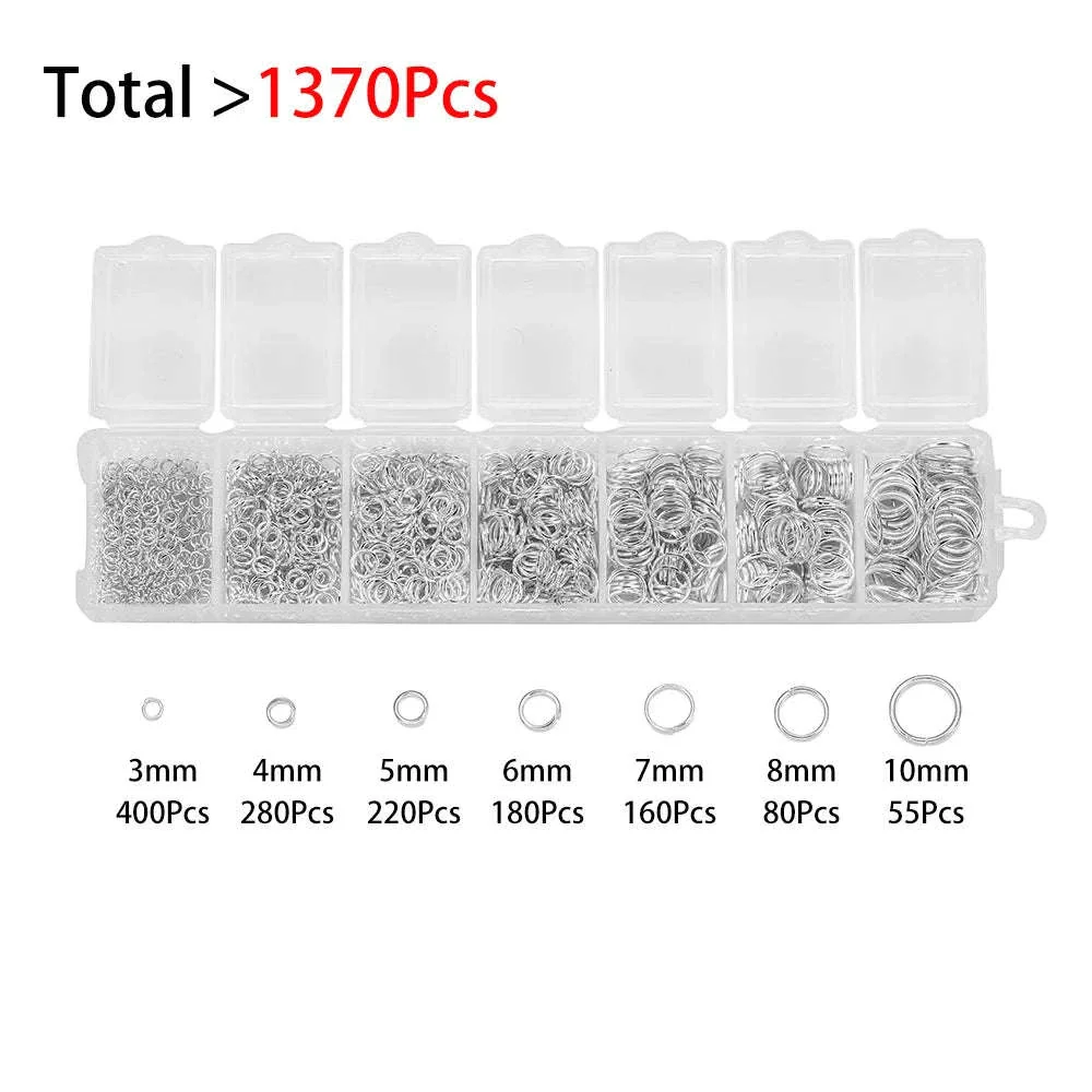 Alloy Jewelry Findings Set for DIY Repairs and Custom Pieces - Image 40