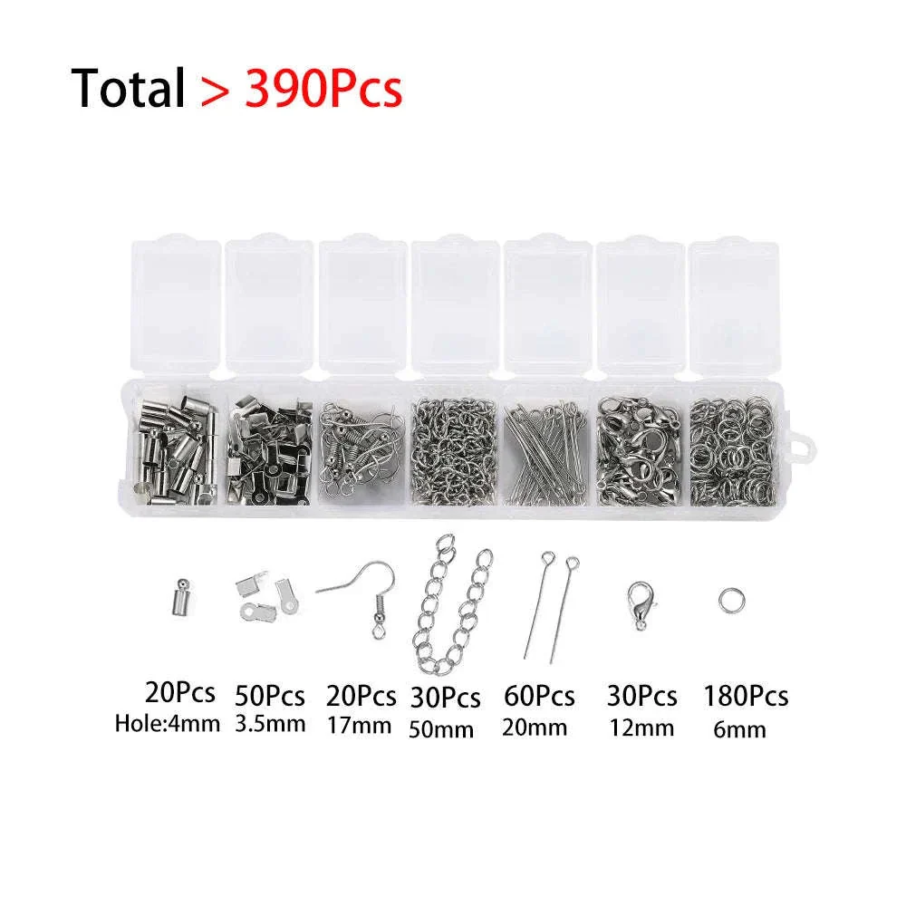 Alloy Jewelry Findings Set for DIY Repairs and Custom Pieces - Image 7