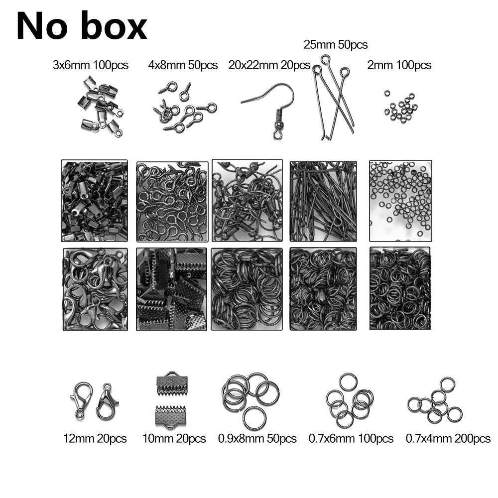 Alloy Jewelry Findings Set for DIY Repairs and Custom Pieces - Image 9