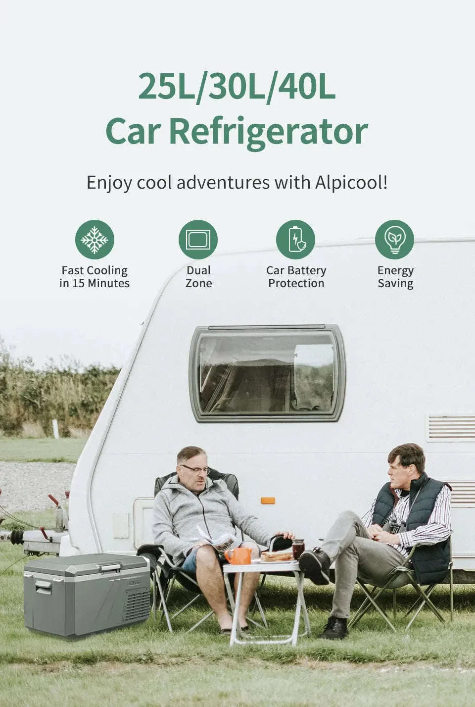 Alpicool QX Portable Car Refrigerator Freezer, 25L-40L - Image 7
