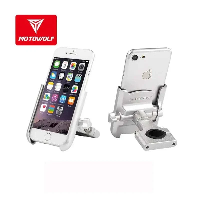 Aluminum Motorcycle Phone Holder Rearview Mirror Mount - Image 10