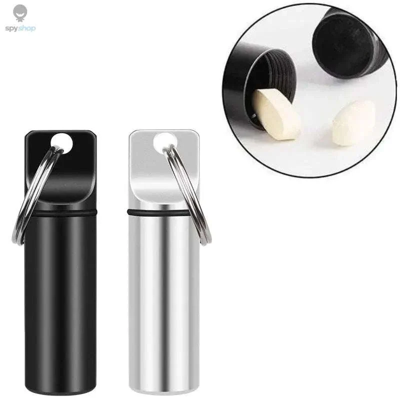 Waterproof Pill Box Keychain for Dry Daily Medication Storage - Image 9