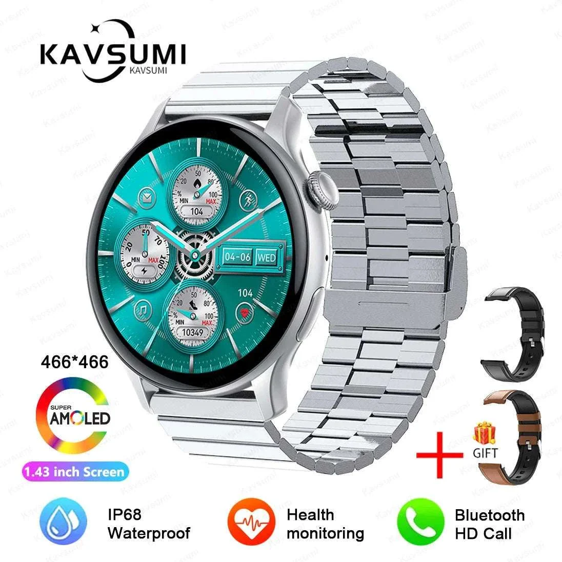 AMOLED Smart Watch with Bluetooth Calling & Fitness Tracking - Image 54