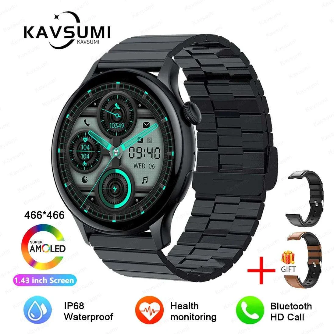 AMOLED Smart Watch with Bluetooth Calling & Fitness Tracking - Image 56