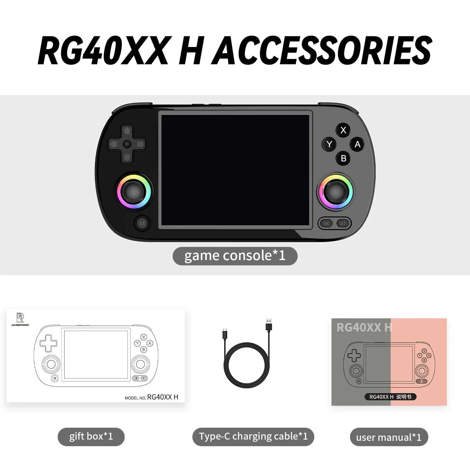 ANBERNIC RG40XX H Retro Handheld Console 4" IPS 5000+ Games - Image 15