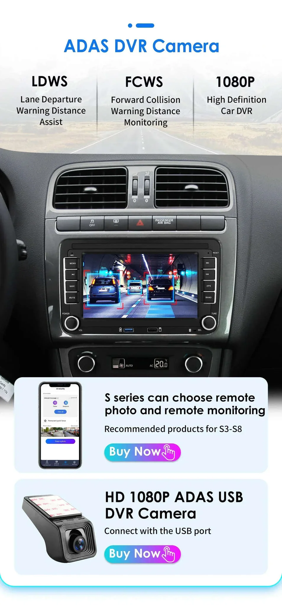 Android 13 Car Radio with CarPlay for Volkswagen Vehicles - Image 3