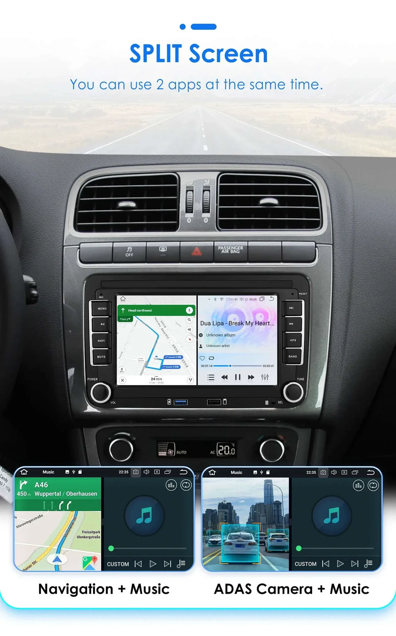 Android 13 Car Radio with CarPlay for Volkswagen Vehicles - Image 42