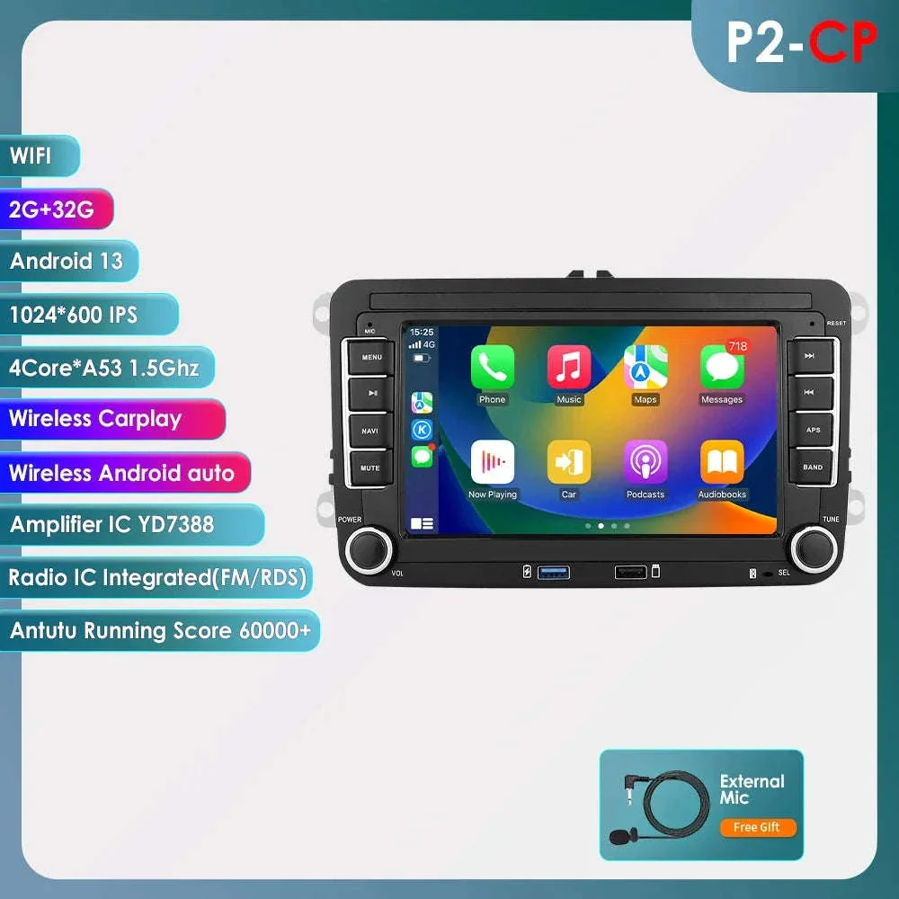Android 13 Car Radio with CarPlay for Volkswagen Vehicles - Image 59