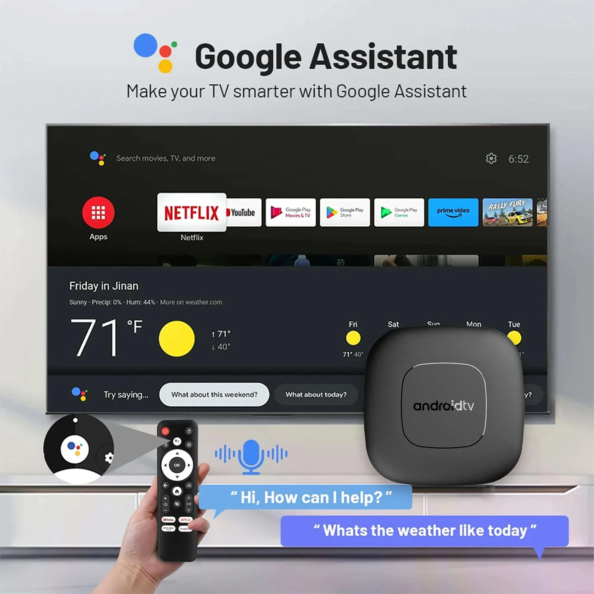 Android TV Box T1 4K HDR10+ Streaming Media Player - Image 4