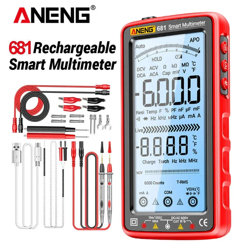 ANENG 681 Rechargeable True RMS Digital Multimeter - Image 2