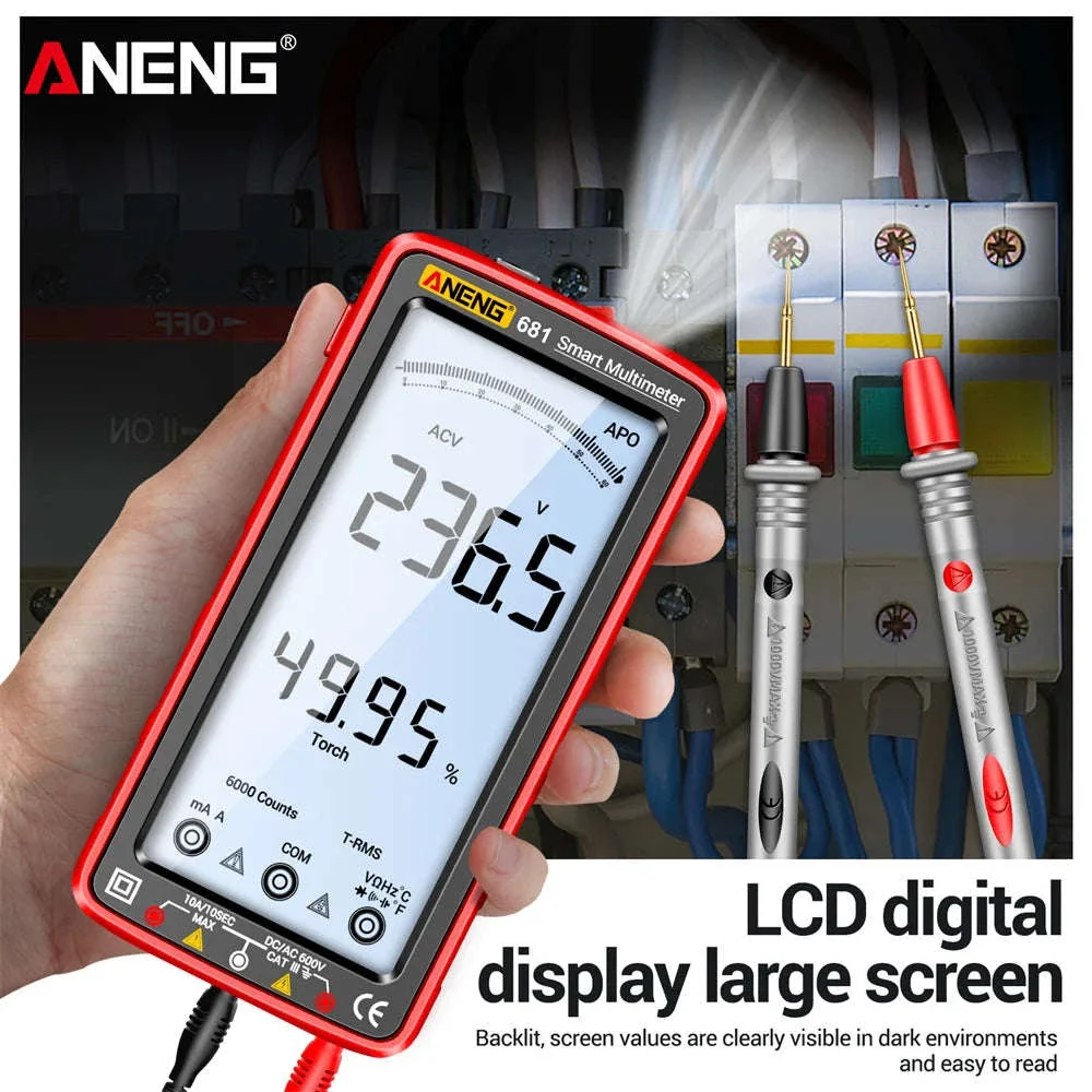 ANENG 681 Rechargeable True RMS Digital Multimeter - Image 3