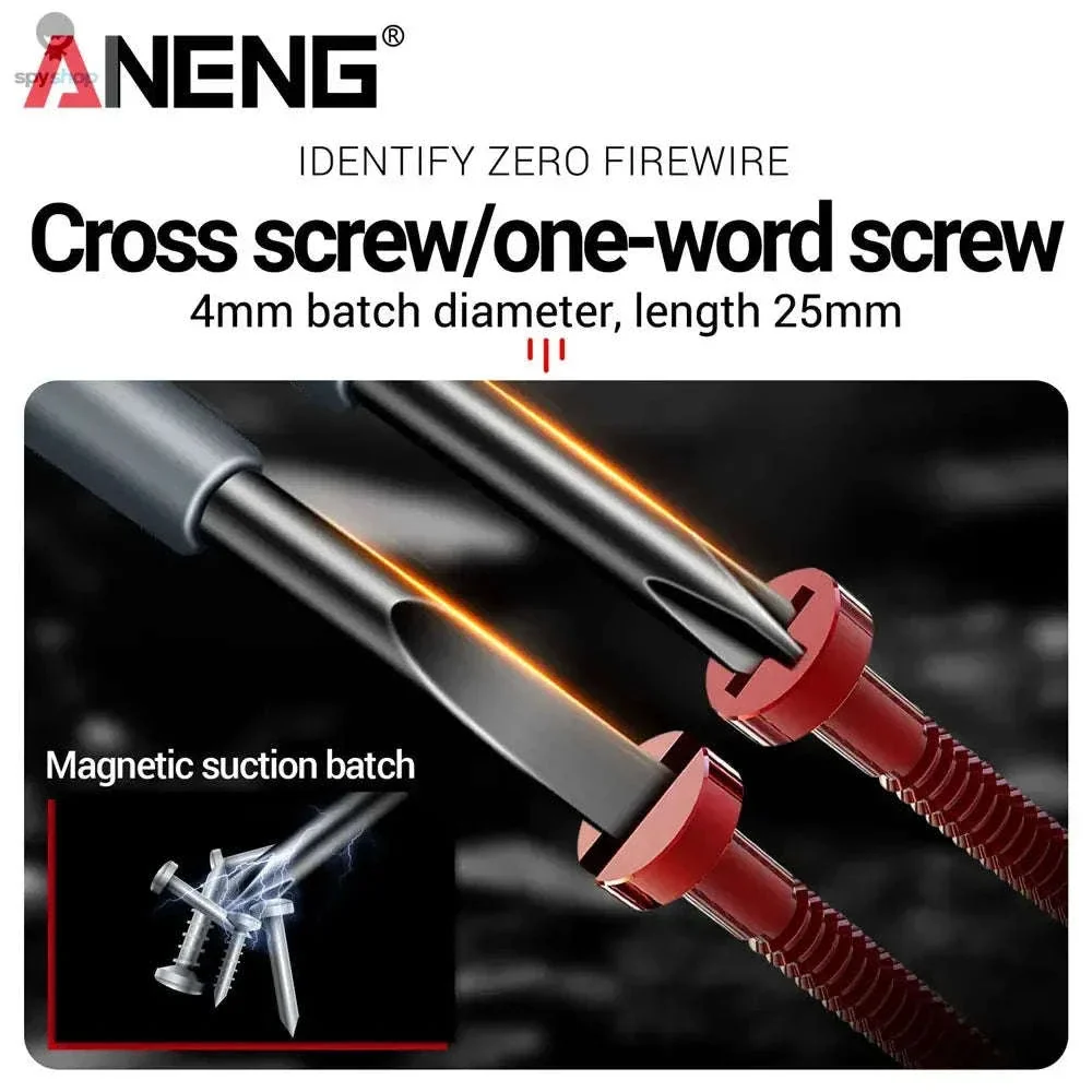 ANENG B05 Electrician Tester Pen with LED and Bits - Image 3