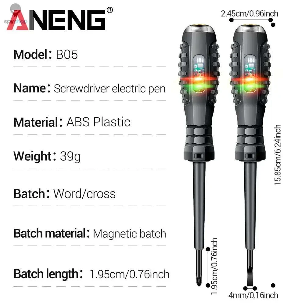 ANENG B05 Electrician Tester Pen with LED and Bits - Image 6