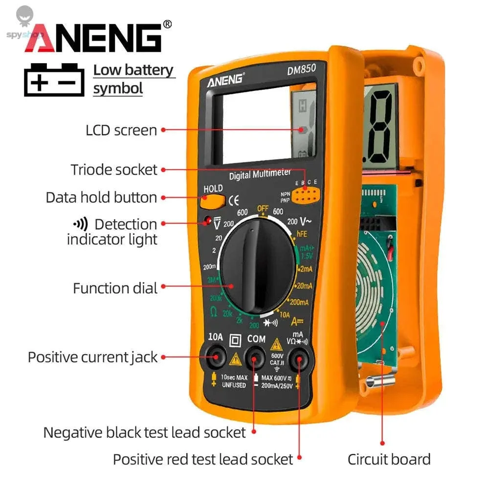 DM850 Multimeter Automatic Professional Tester for Accurate Electrical Checks - Image 3