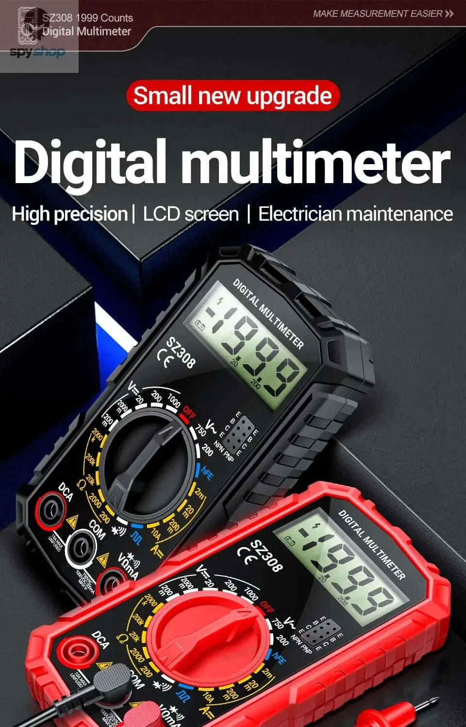 ANENG SZ308 Digital Multimeter for Everyday Electrical Testing - Image 9
