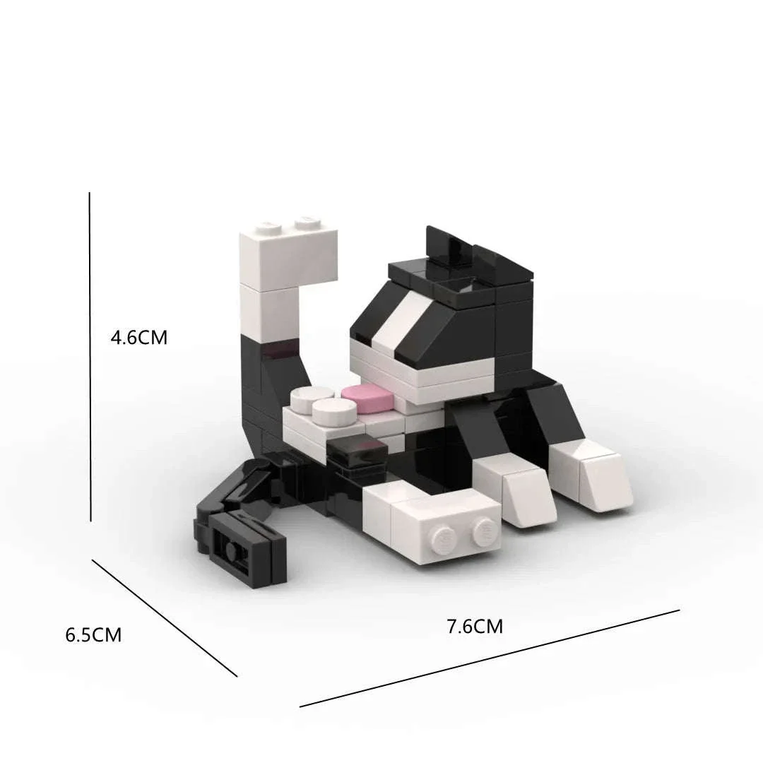 62-Piece Cat Building Blocks DIY Set for Creative Play - Image 5