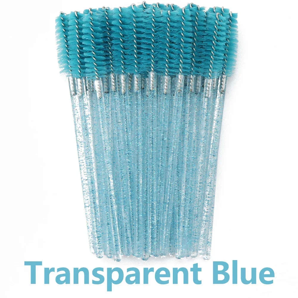 50-Piece Disposable Eyelash Brush Wands for Clean Lash Grooming - Image 53