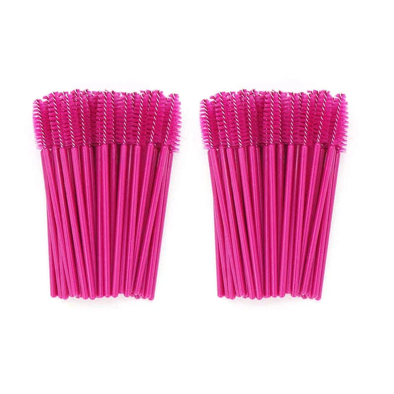 50-Piece Disposable Eyelash Brush Wands for Clean Lash Grooming - Image 65