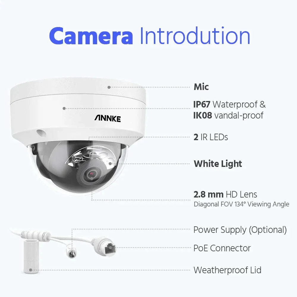 ANNKE 12MP 4-Camera PoE Security Camera Kit with 8CH NVR - Image 14
