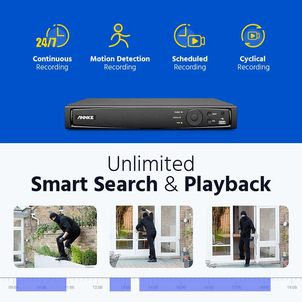 ANNKE 4K 8CH PoE Security Camera System with Audio Recording - Image 17